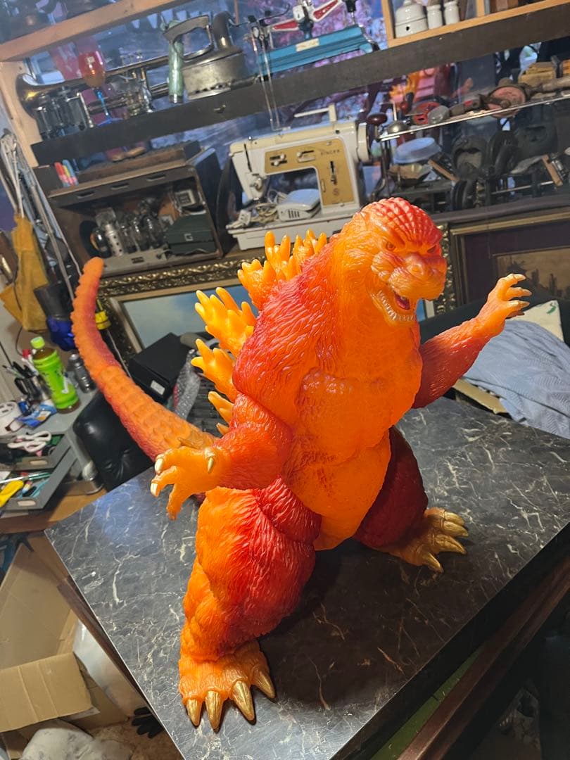 バーニングゴジラ　全長120cm 超特大、1994年発売　ゴジラ　バンダイ