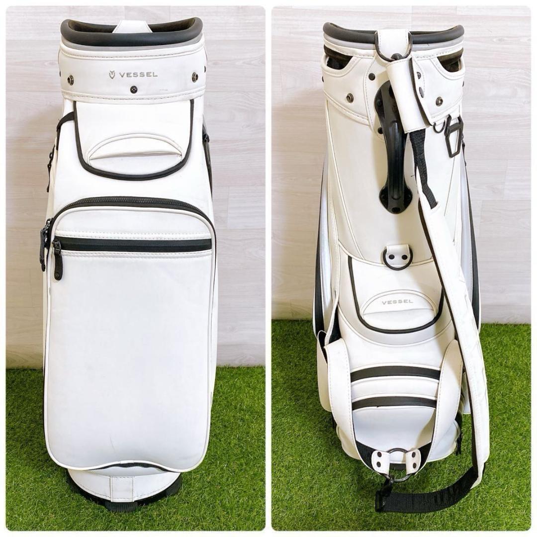 高級 VESSEL PRIME ベゼル キャディバッグ 3点式 カート 9型