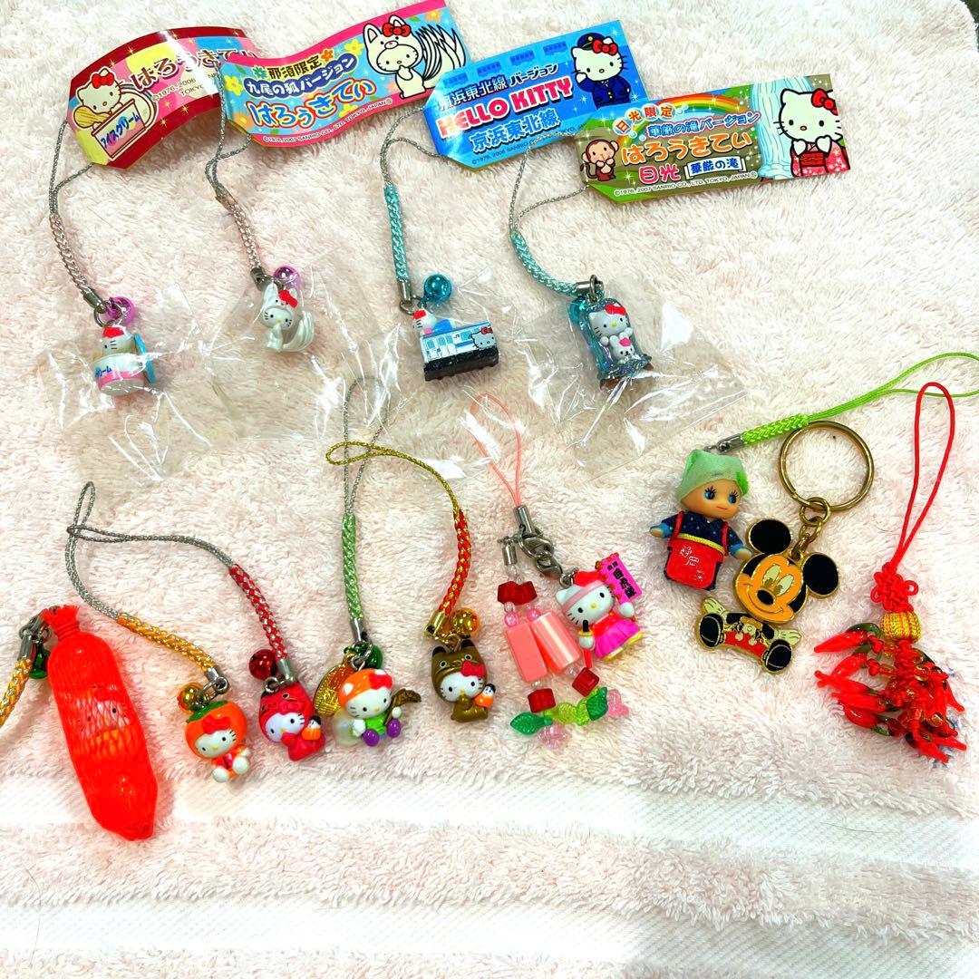 ハローキティ ご当地ストラップ 10個 おまけ付き