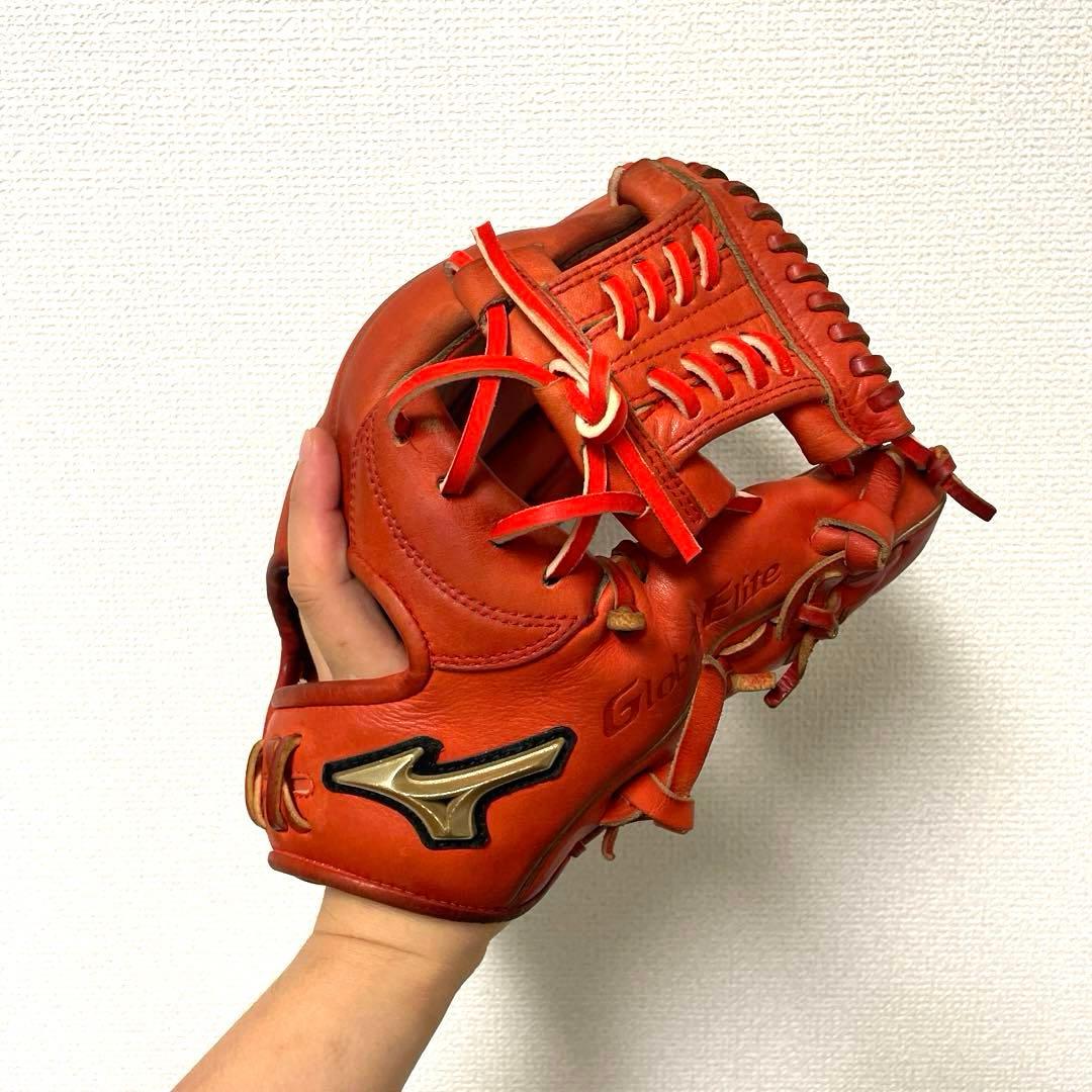 386 ミズノ グローバルエリート 型抜群 即戦力 軟式 内野手用グローブ