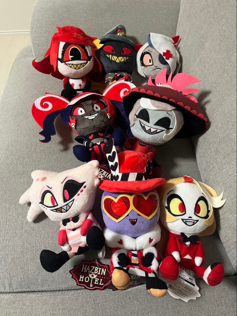ハズビン・ホテルへようこそ　おすわりぬいぐるみ　ラウンドワン限定　8種セット