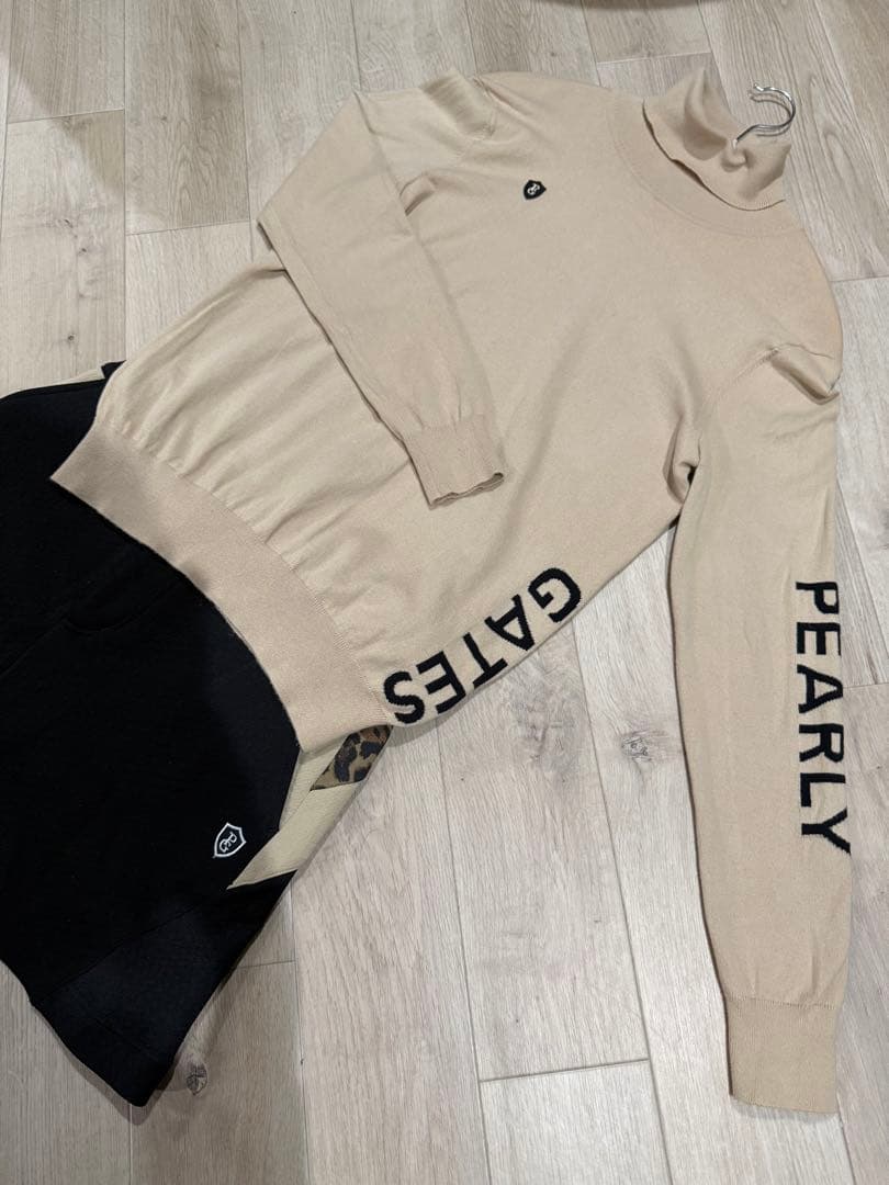 PEARLY GATES タートルネックセーター スカートセット