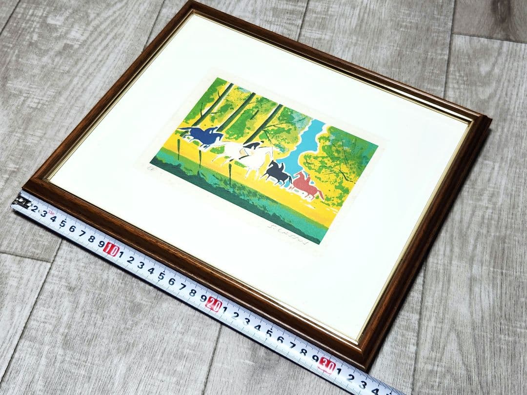 Serge Lassus セルジュラシス 乗馬 EA リトグラフ