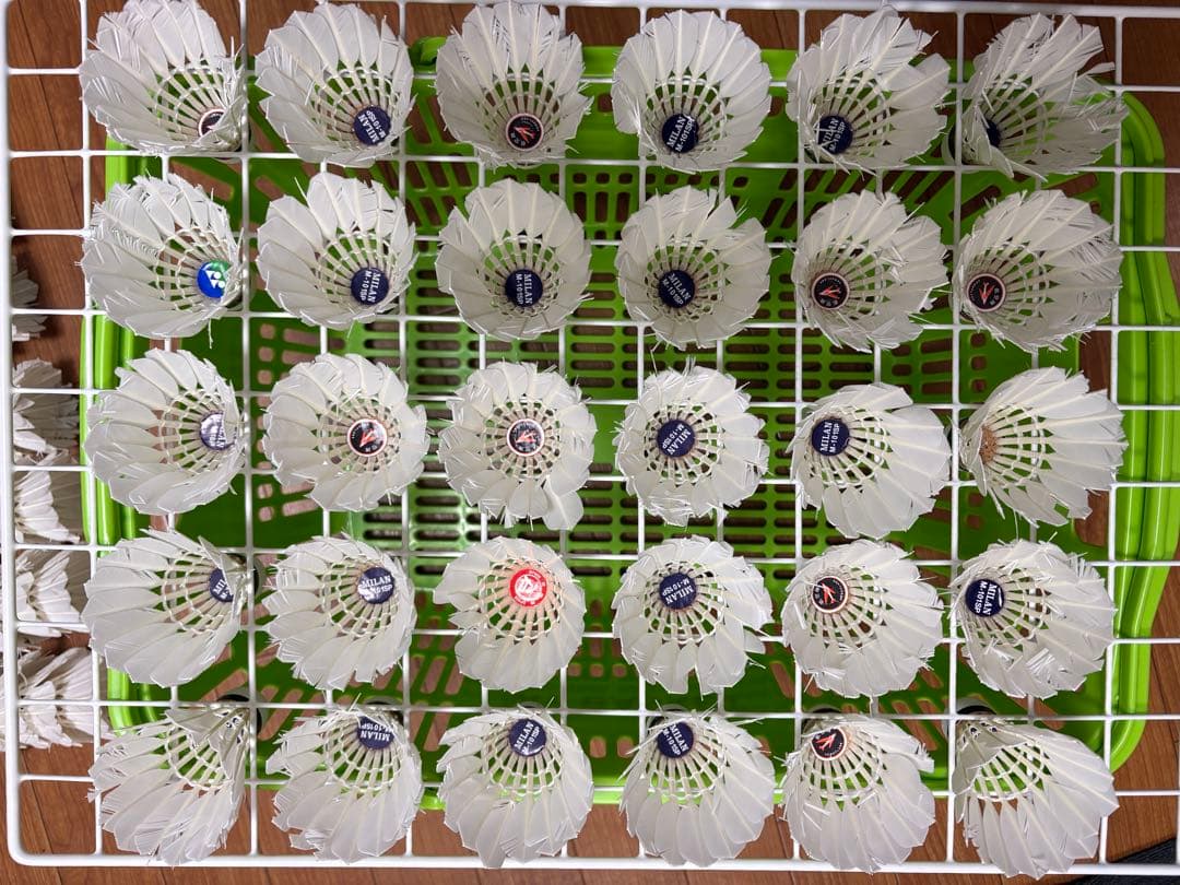 【中古】バドミントンシャトル480個（40ダース）ノック用等に