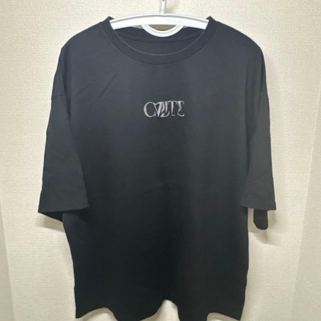 【XL】CVLTE 刺繍ロゴ ブラック Tシャツ 古着