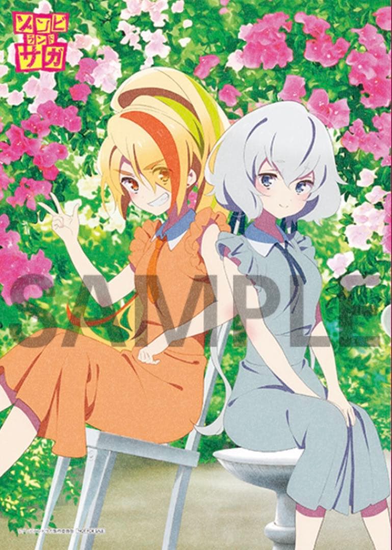 【希少】ゾンビランドサガ★アニメイト特典A3布ポスター★サキ、純子