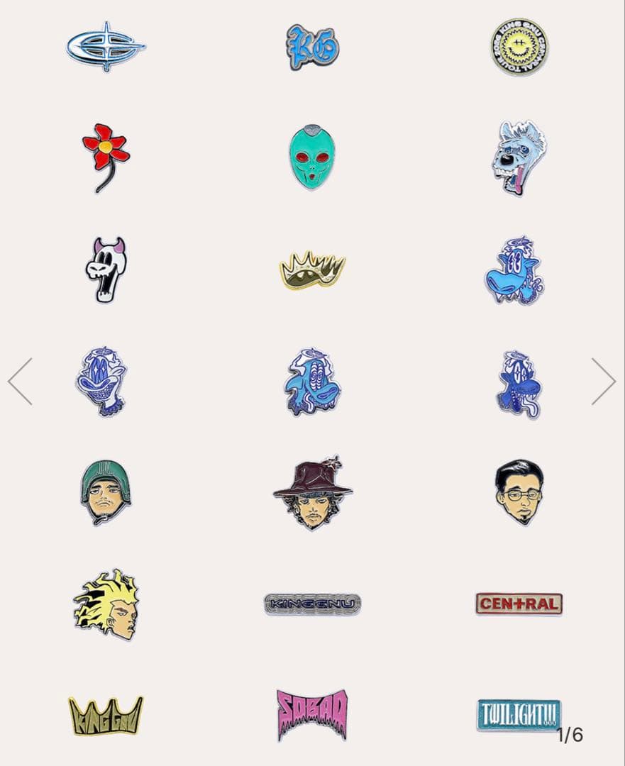 King Gnu 2026ピンバッジセット コンプリート