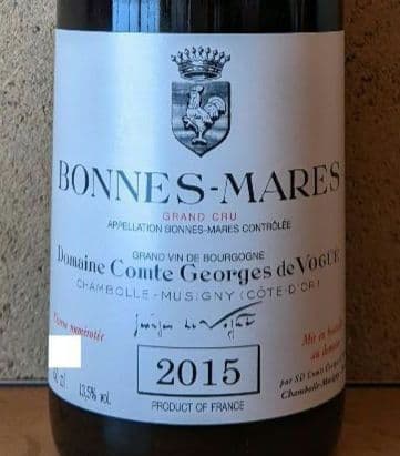 ワイン Vogue 2015 Bonnes Mares