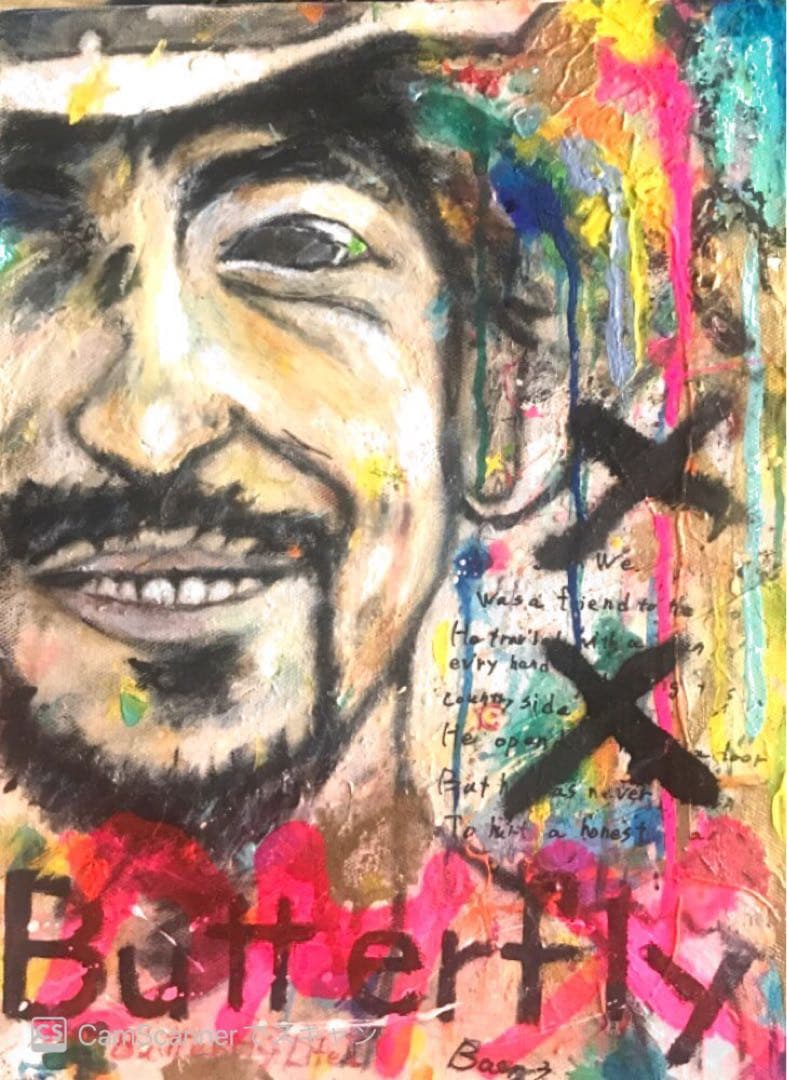 Butterfly Life USA 蝶々　キャンバスF4号