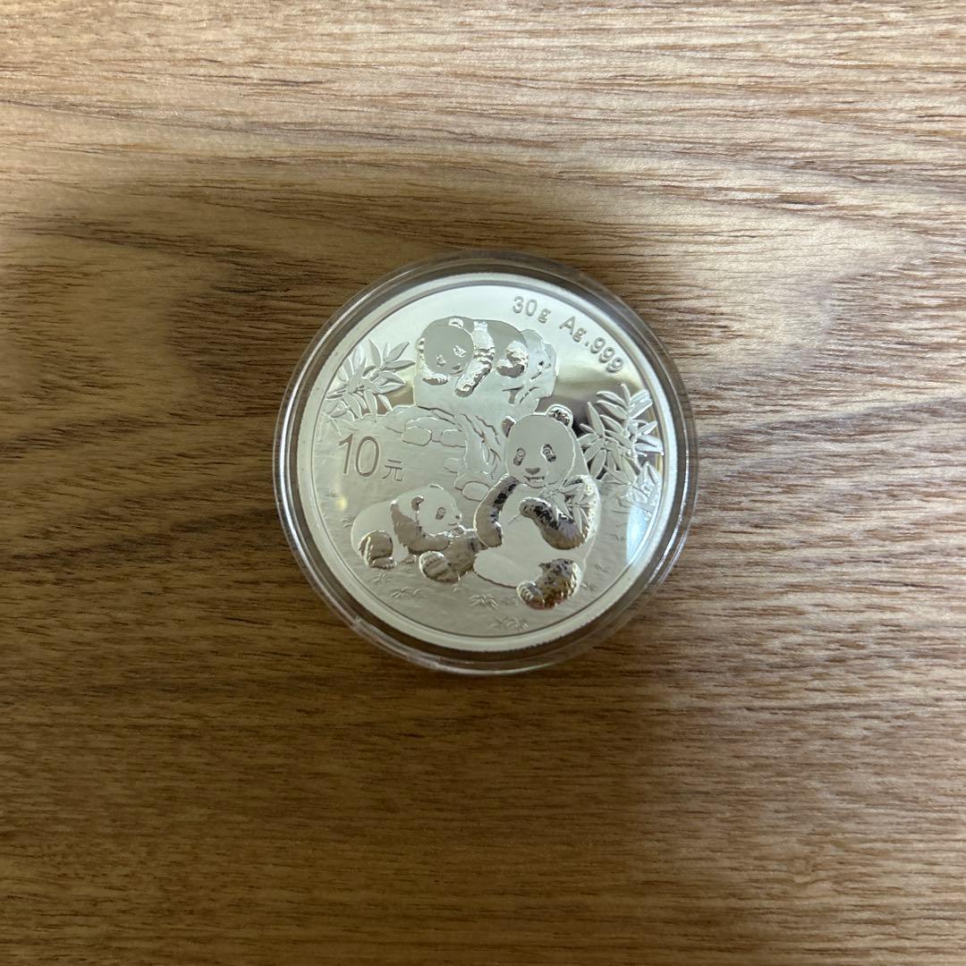 銀　2025 中国　パンダ　30g