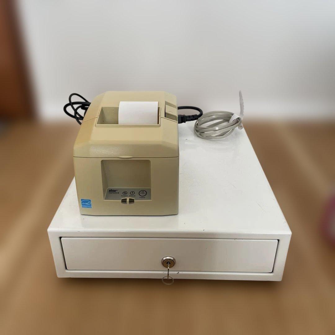 スター精密プリンター＋ホワイト ドロワー＋ロール紙