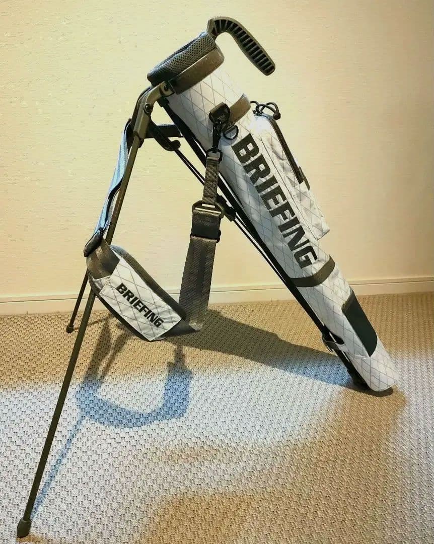 【美品】BRIEFING ブリーフィングセルフスタンドバッグ ホワイト