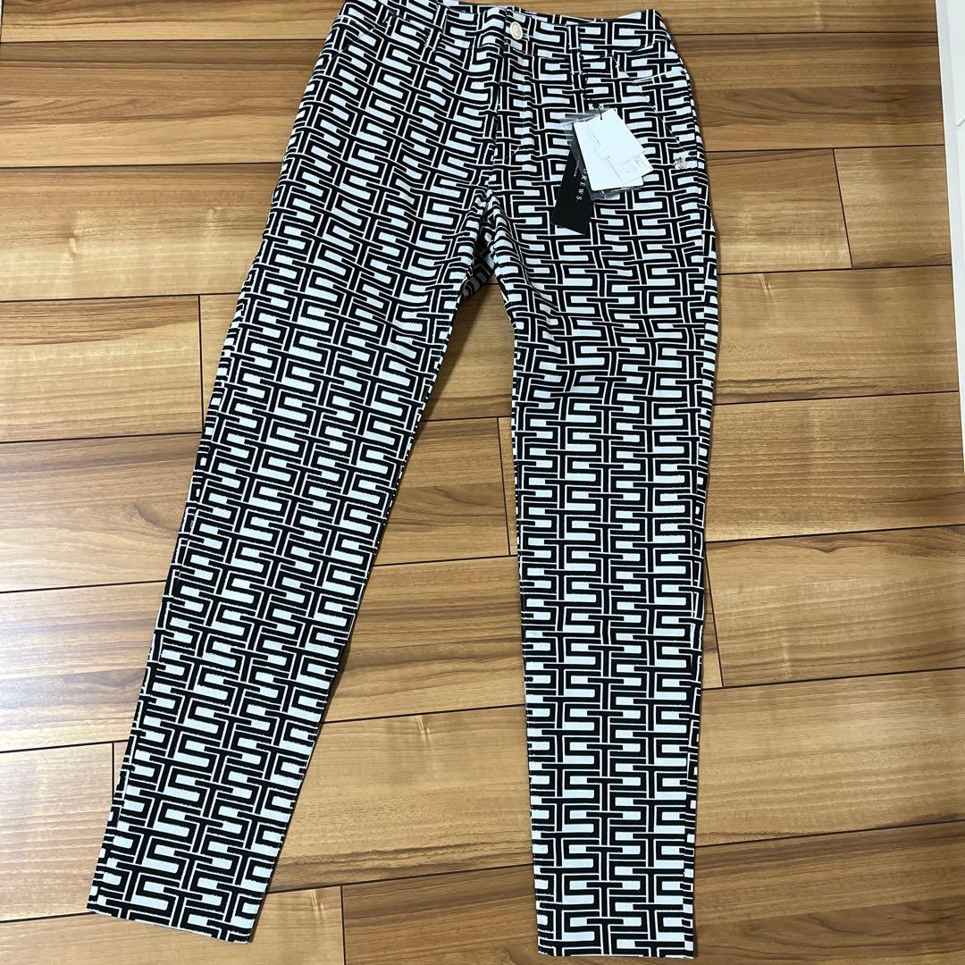 ★セントアンドリュースゴルフ　幾何学模様レディースパンツM新品★