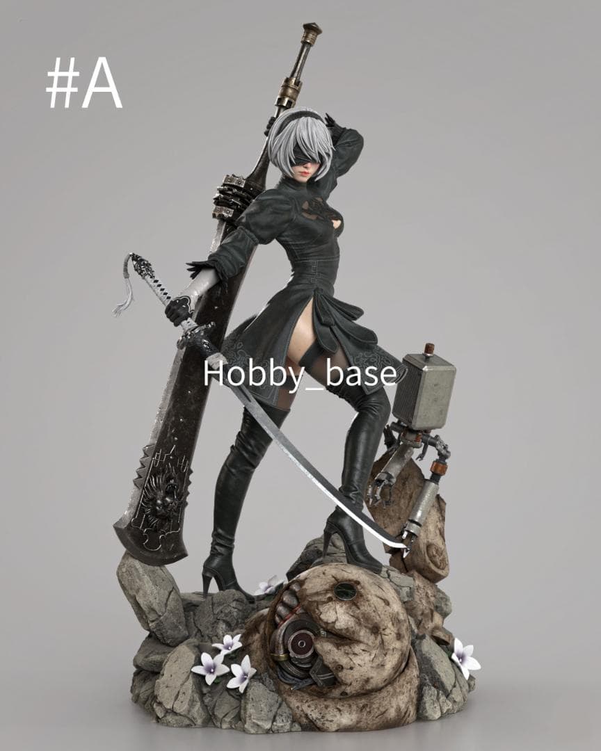 ニーア オートマタ 2B 1/6 フィギュア ガレージキット 未塗装未組立 2種
