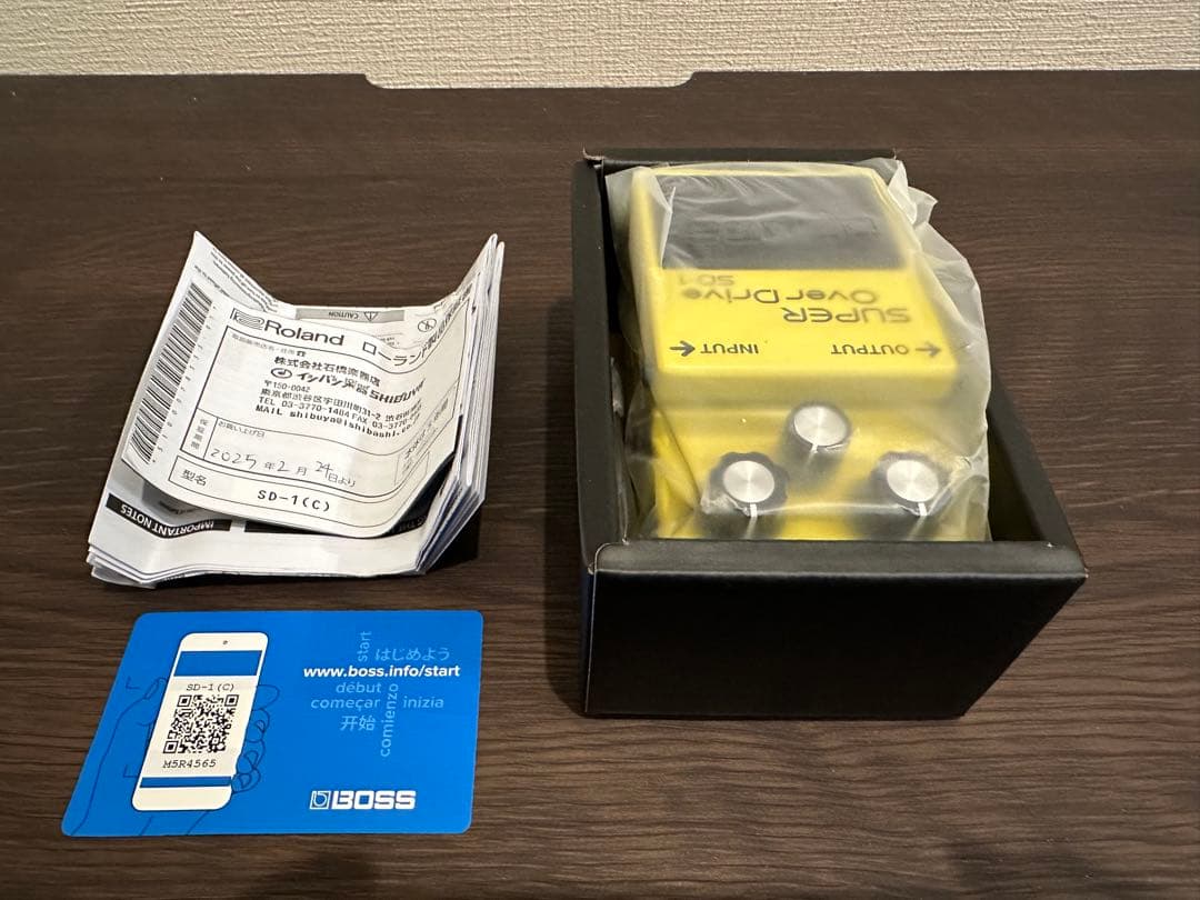 BOSS SD-1 スーパーオーバードライブとKORG Pitch Crow-G