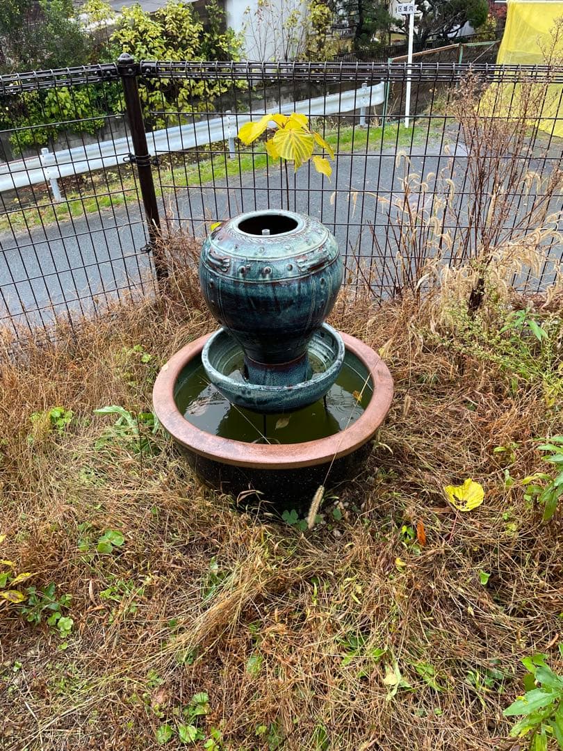 メダカ鉢　蓮子鉢　オブジェ　ガーデニング　大型　　引き取りor相談