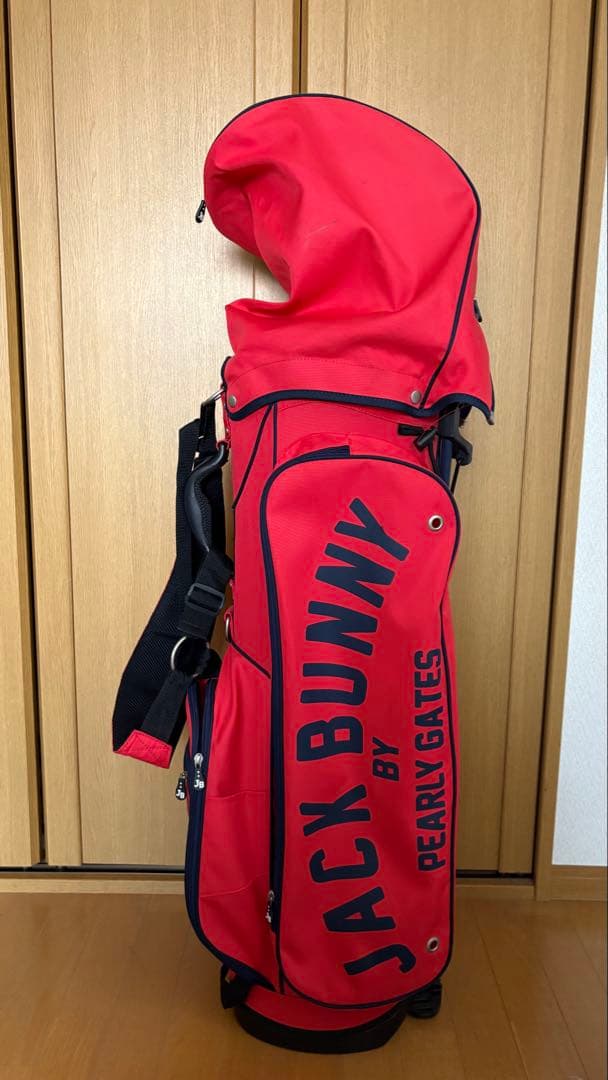 JACK BUNNY キャディバッグ レッド