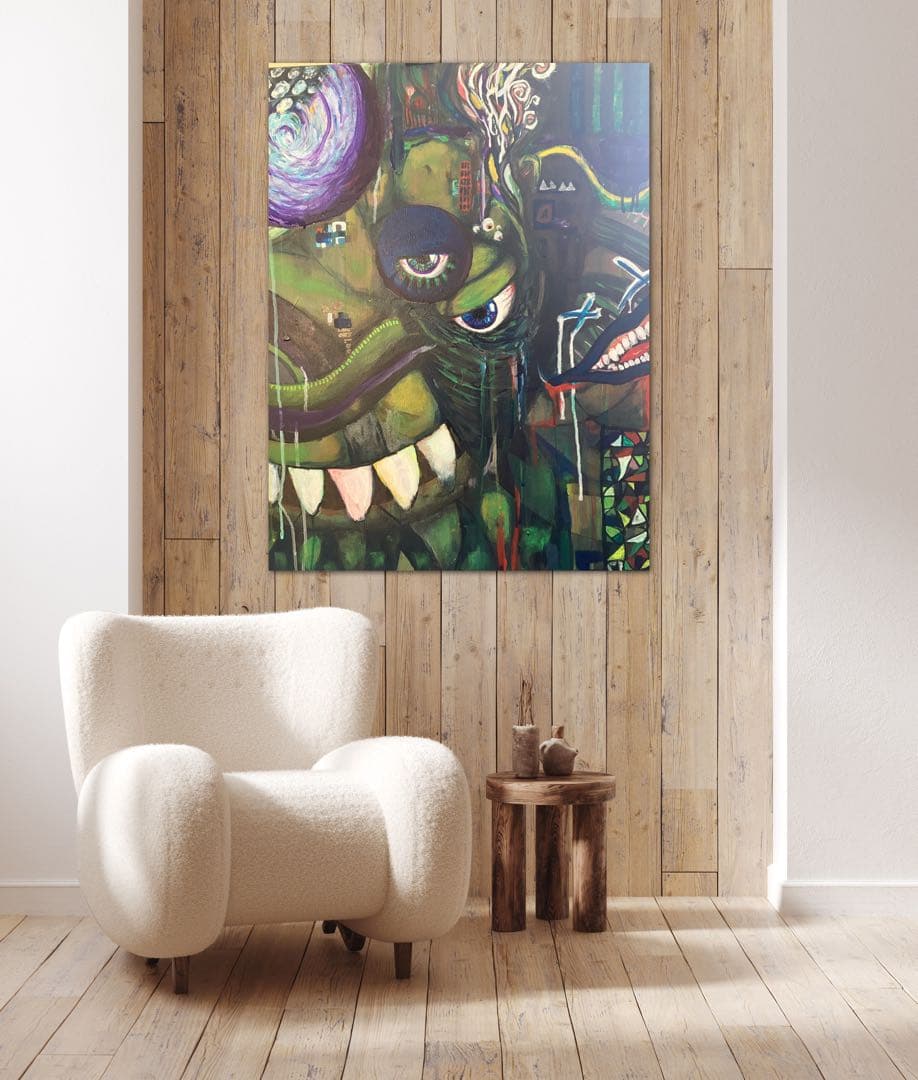 アクリル画　インテリア　現代アート