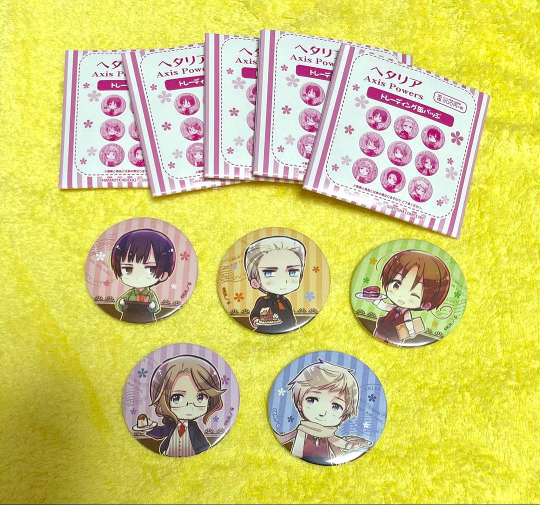 【未使用】ヘタリア 缶バッジ 5点セット