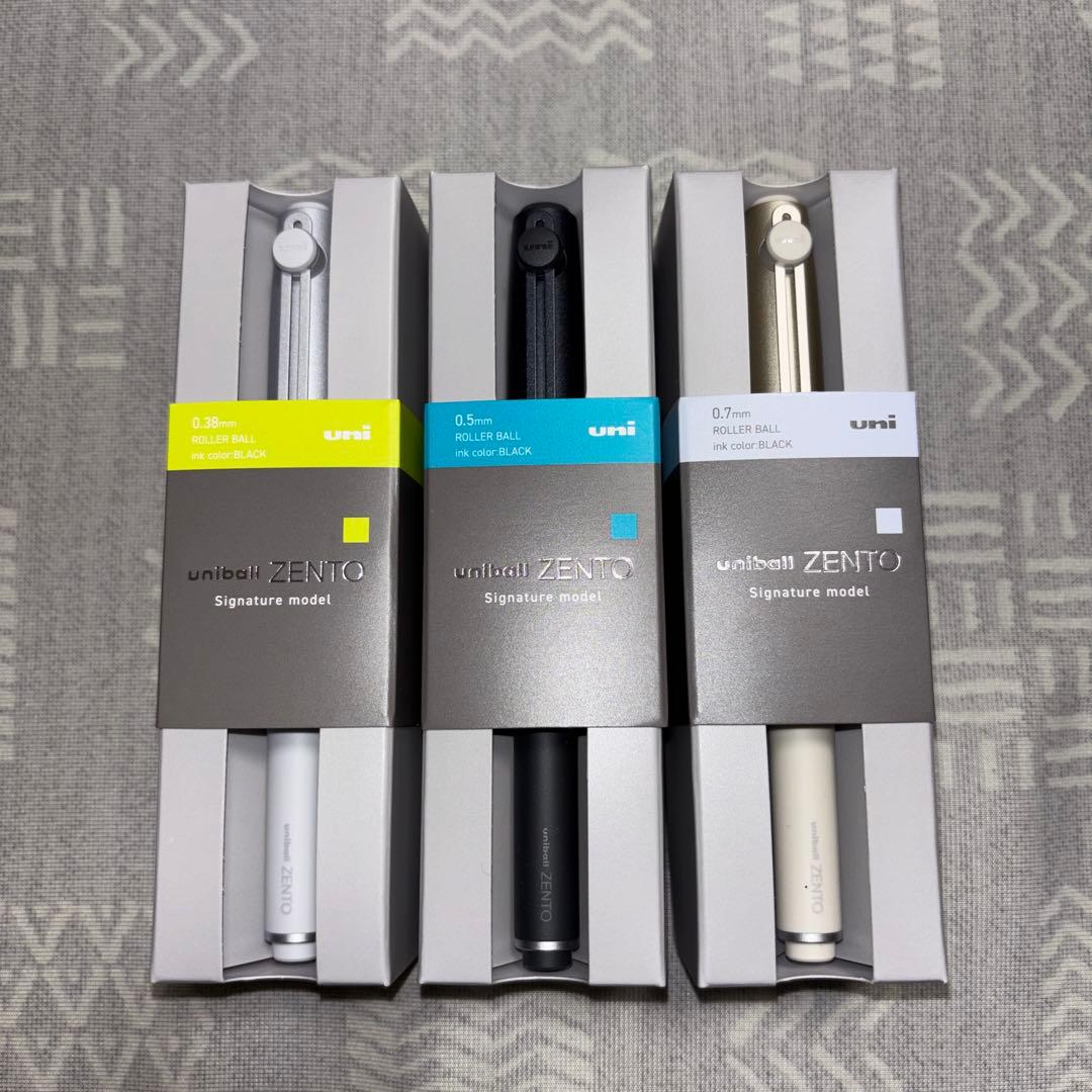 【新品】uniball ZENTO ユニボールゼント シグニチャーモデル 3本