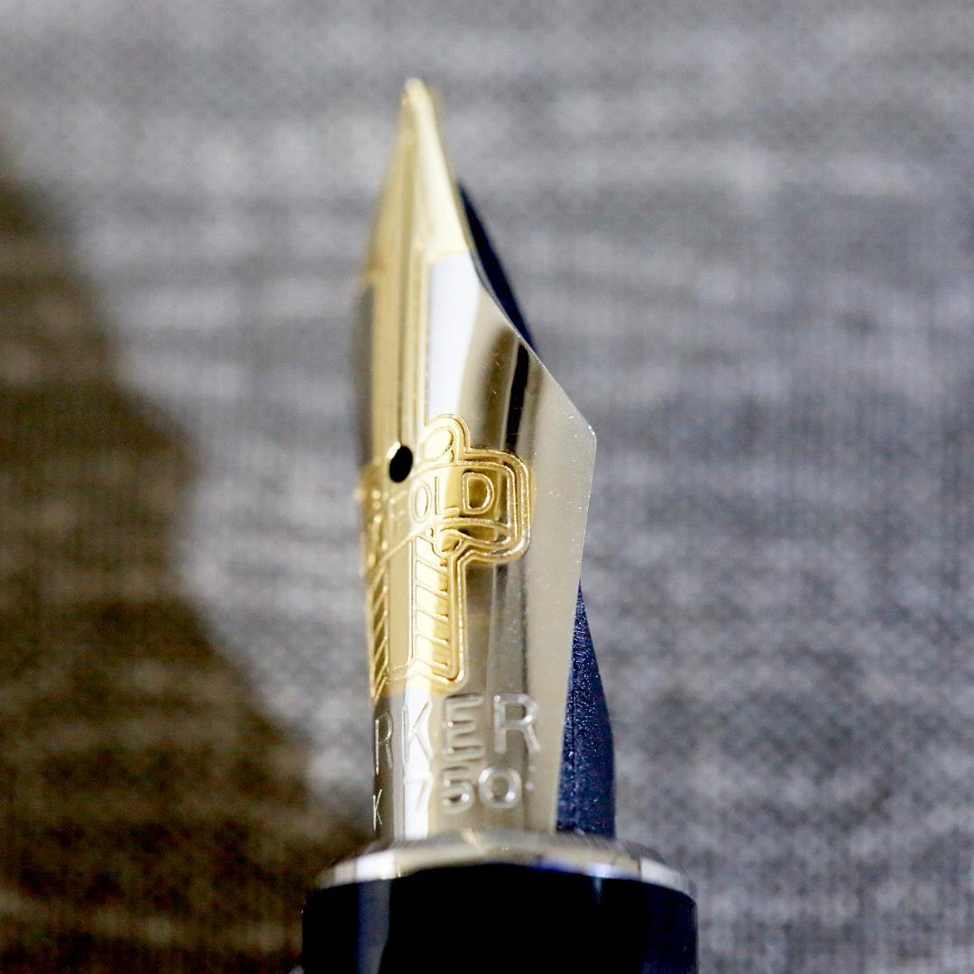 【極美品 送料込み】パーカー 万年筆 デュオフォールド ブラック