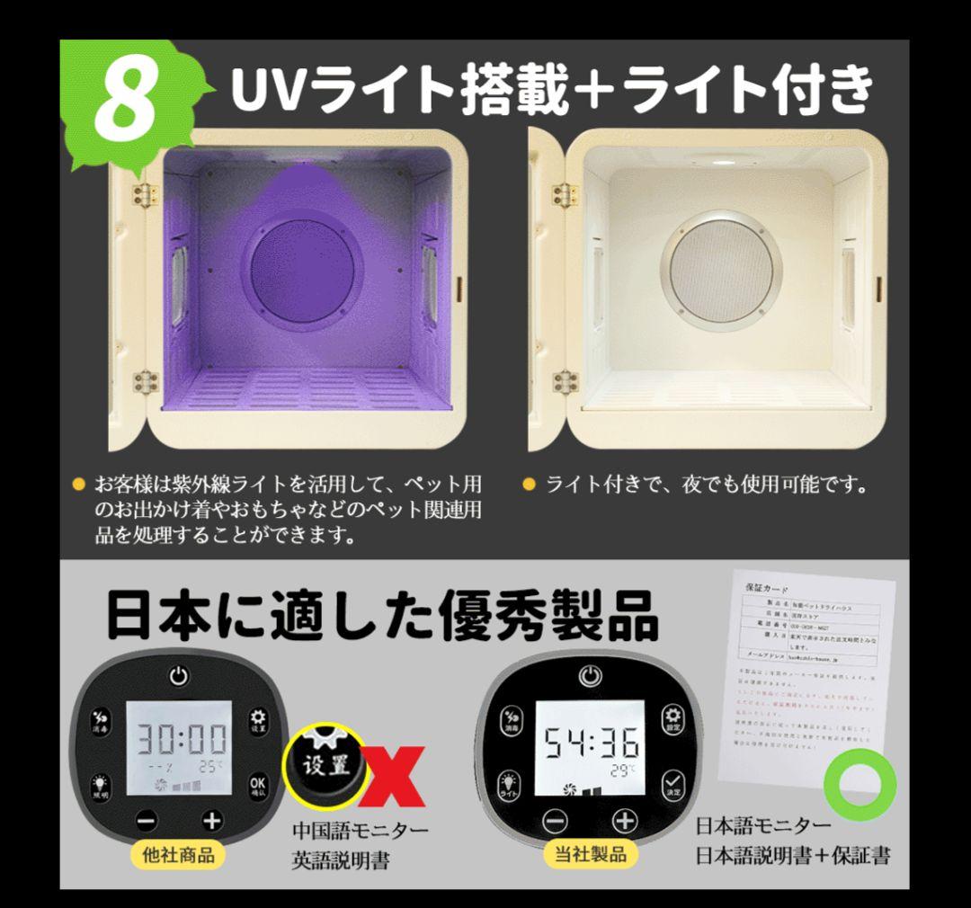 ペットドライルーム ペットドライヤー ペットハウス 猫 犬 70L 乾燥機