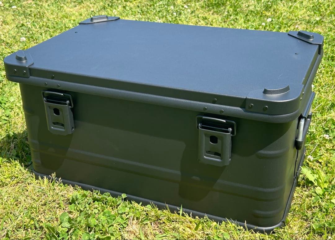 マットブラック スタッキング アルミコンテナボックス 50l コンテナボックス