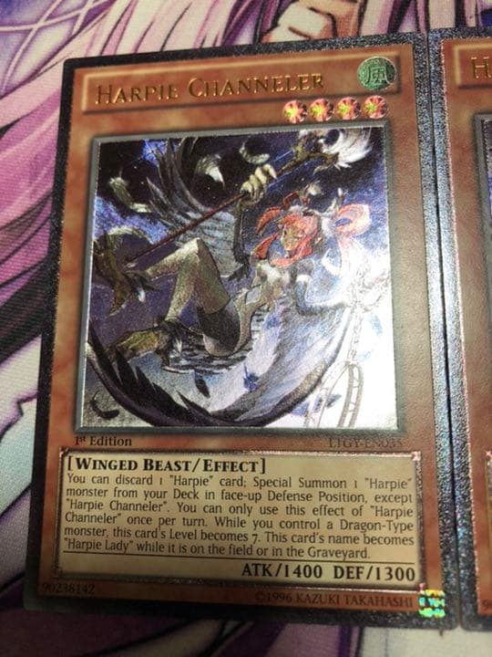 遊戯王 英語 EU版 ハーピィチャネラー 1st レリーフ 3枚