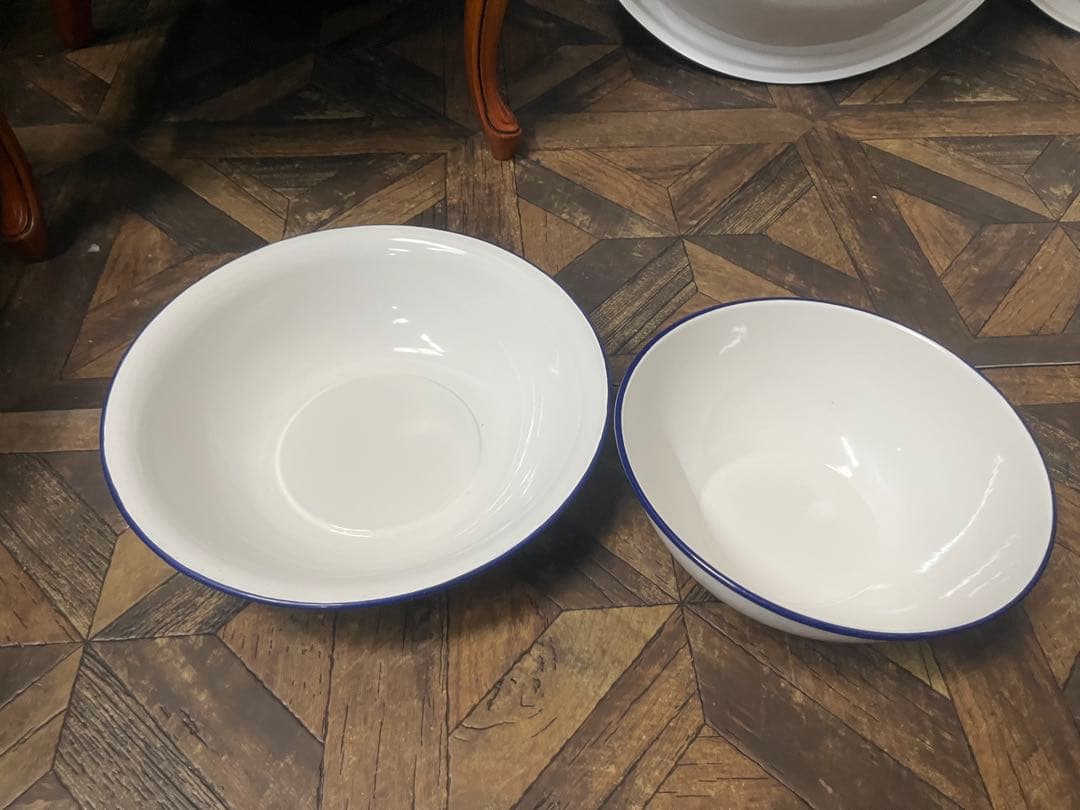 超希少 超特大 ホーロー タライ ベビーバス セット インテリア アンティーク