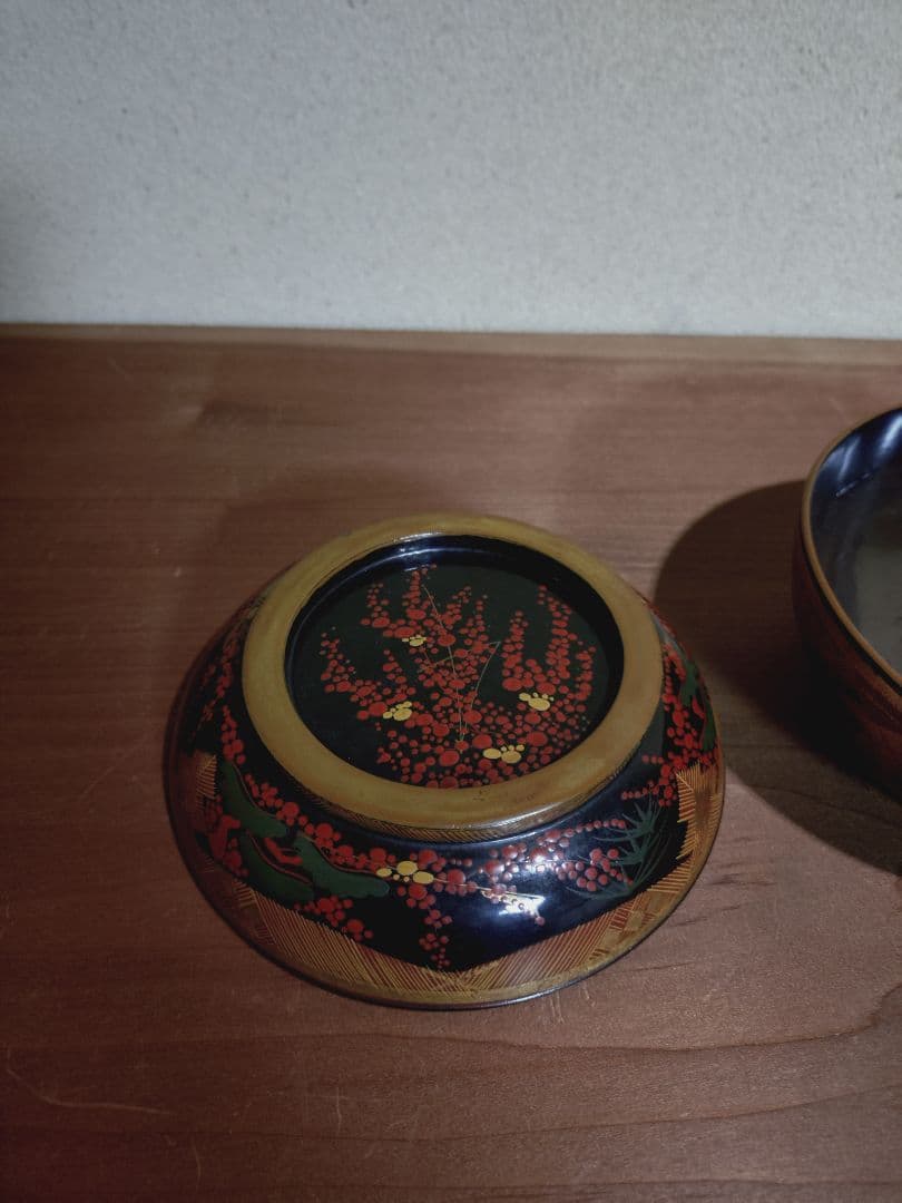 秀衡椀 南天紋 椀