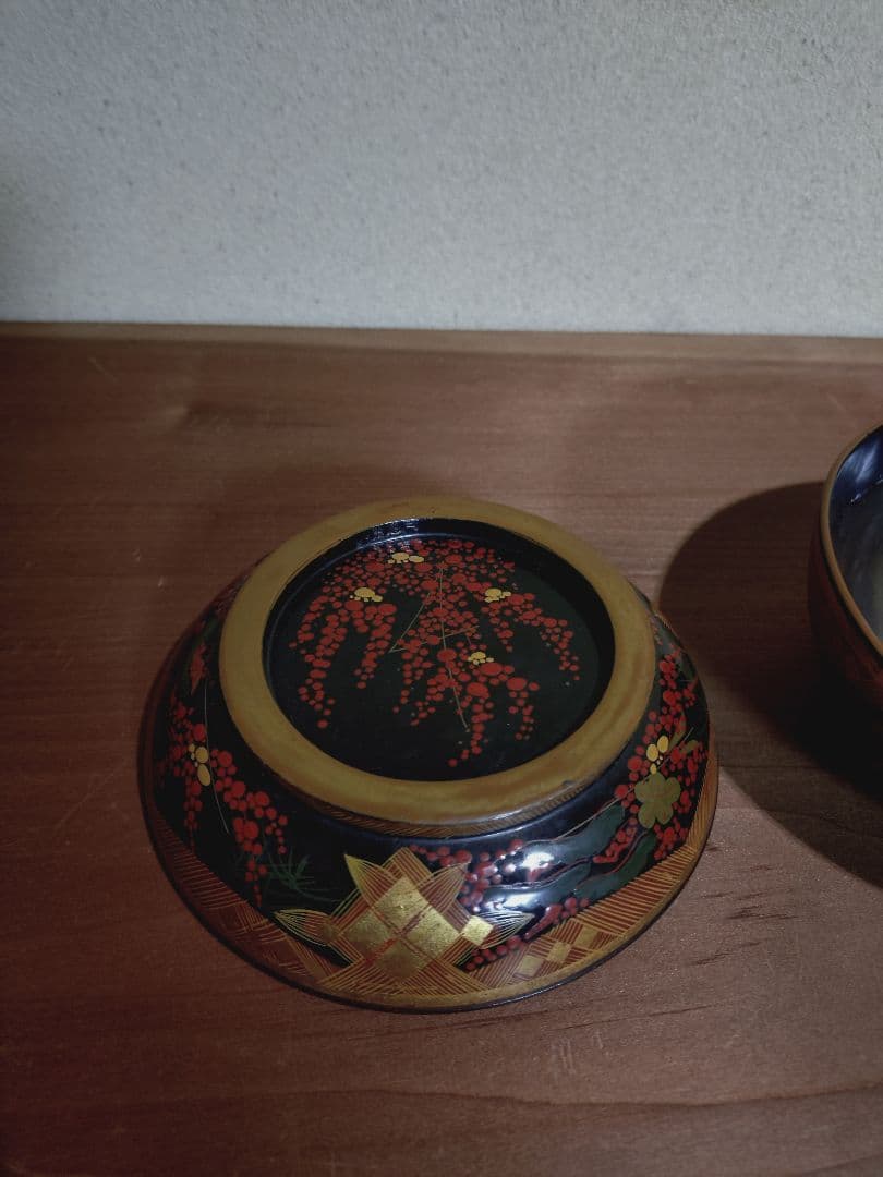 秀衡椀 南天紋 椀