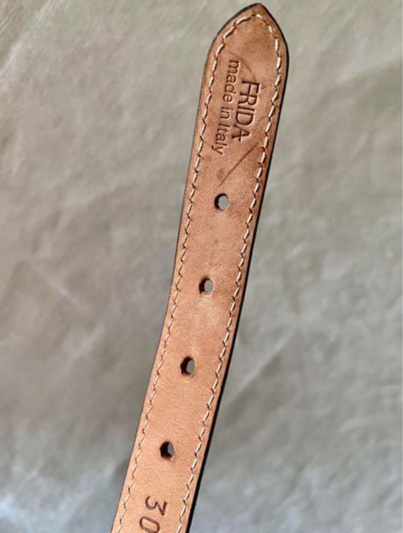 frida Firenze 犬の首輪　犬　ペット　散歩　レザー　赤