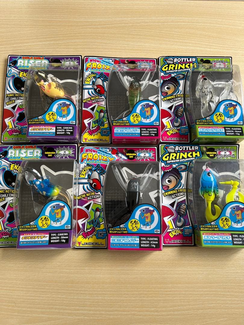 ジャッカル ルアー 6個セット Riser Grinch Podiz