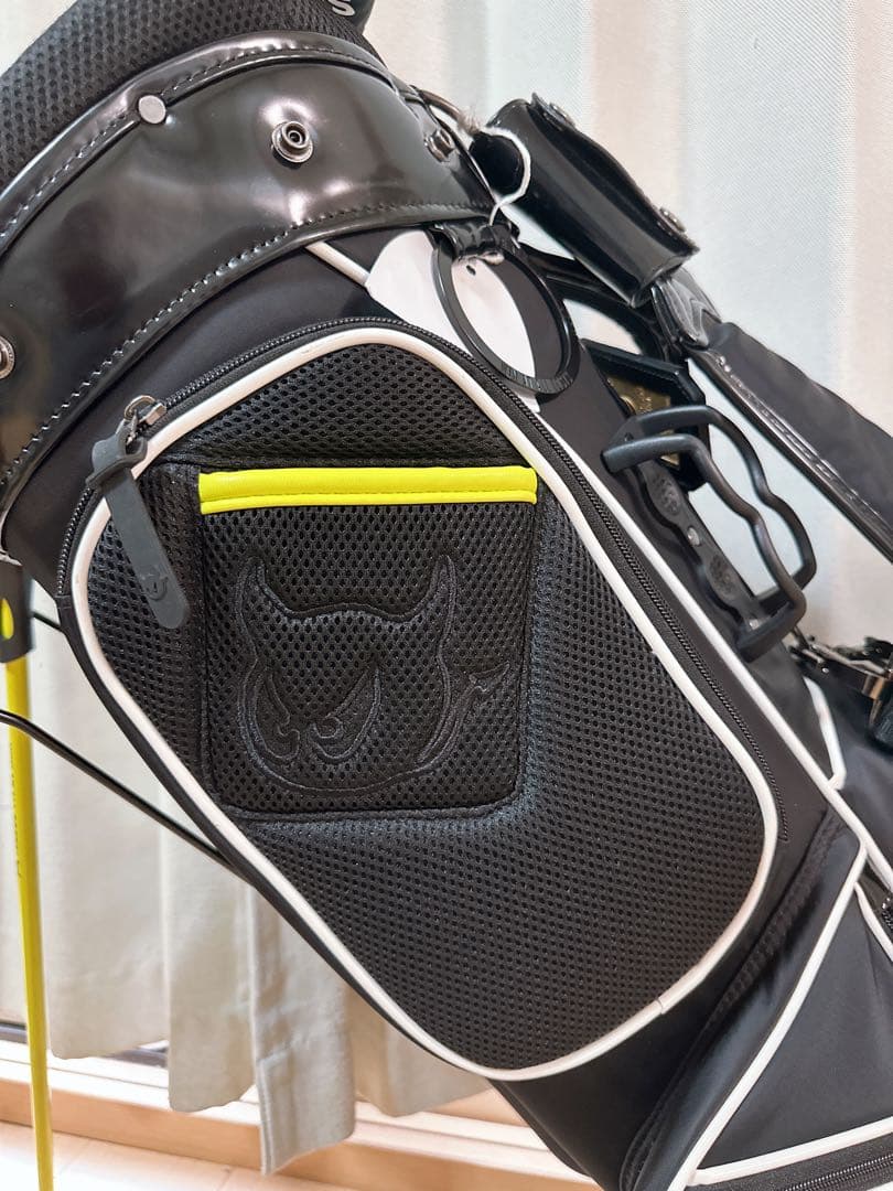 超美品　WAAC ブラック ゴルフバッグ ロゴ入り