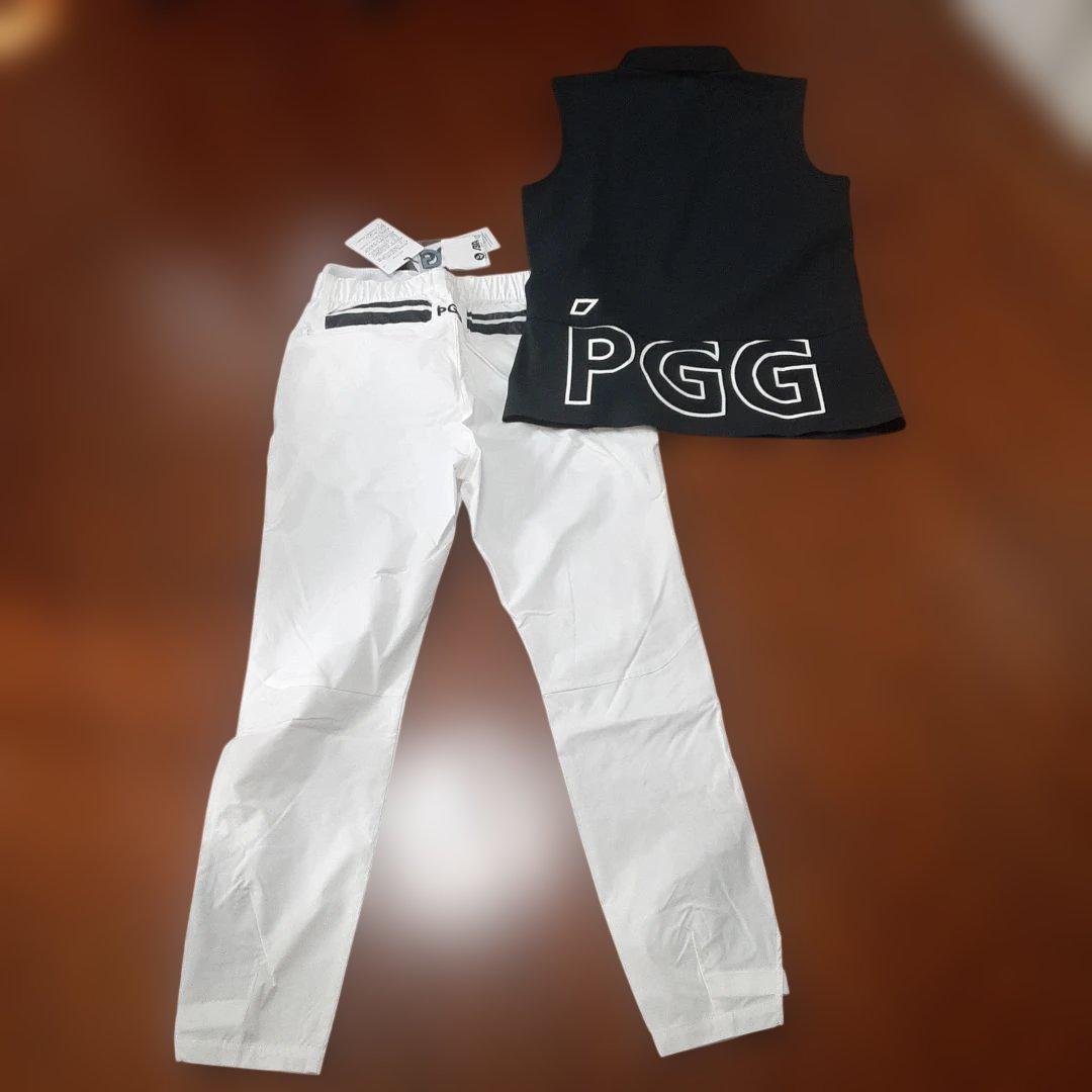 新品　PGG パーリーゲイツ レディースゴルフシャツとパンツセット0