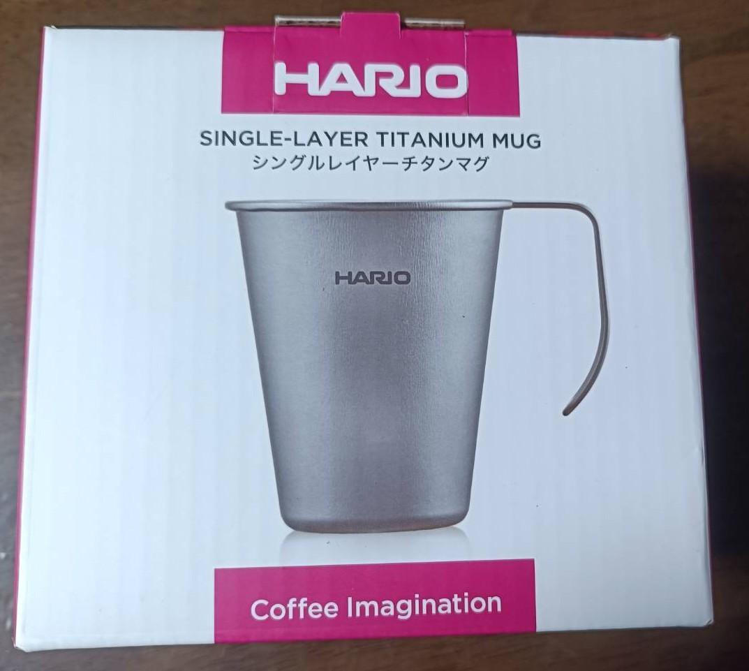 HARIO V60 チタン製 ケトル＋マグ 600mL チタンIH非対応
