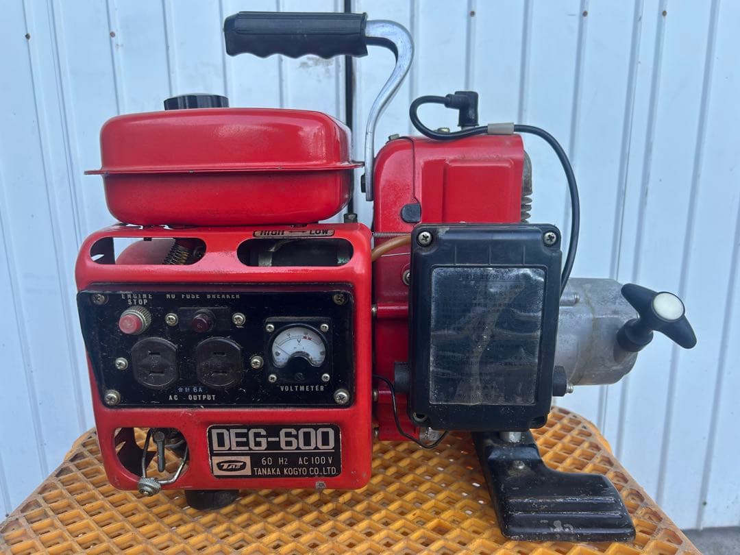 田中工業　発電機 2スト 軽量 ポータブル　キャンプ　洗車　非常用　100V