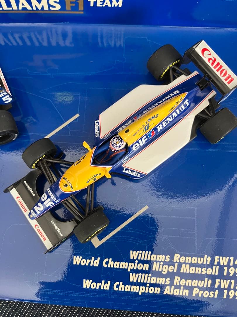 ミニチャンプスF1 1/43 ウィリアムズF1チーム FW14B、FW15C