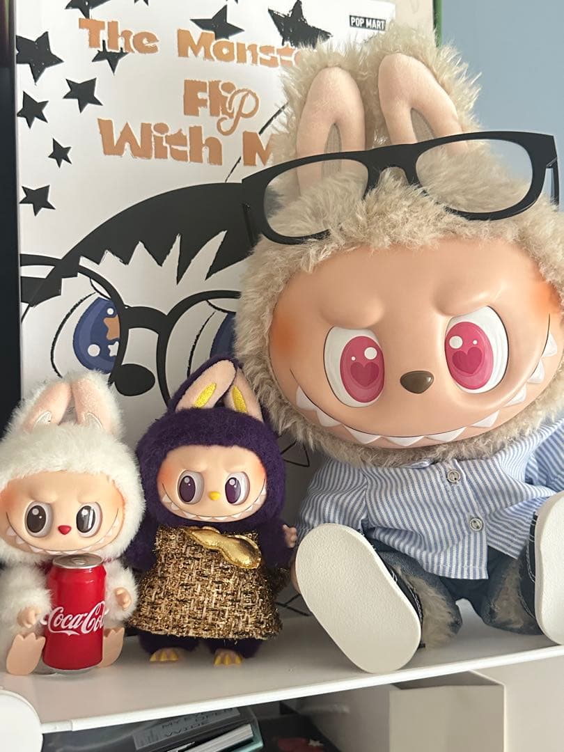 LABUBU THE MONSTER FLIP WITH ME ラブブぬいぐるみ