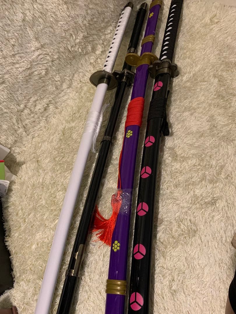 ワンピース　ゾロ　黒刀　4本セット　 和道一文字　秋水　三代鬼徹　閻魔