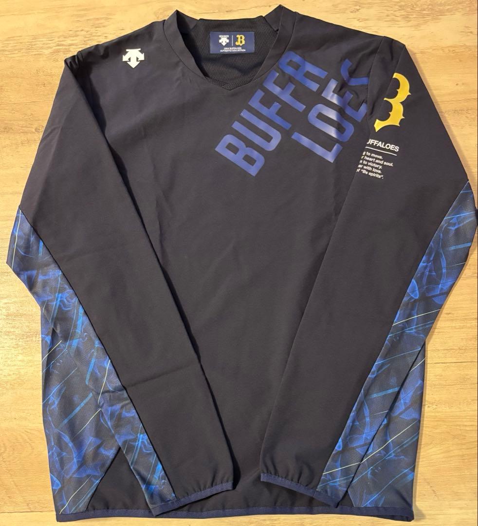 NPB 刺繍 入り 長袖トレーニングウェア Lサイズ オリックス・バファローズ