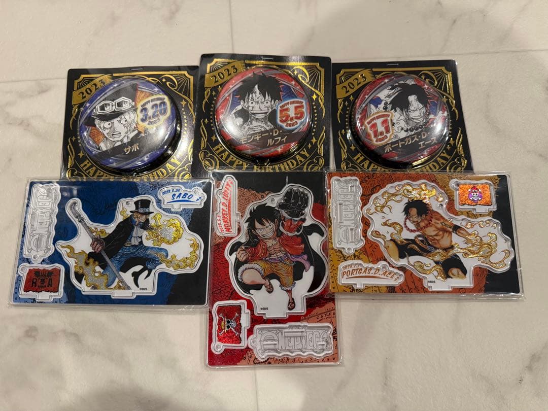 ルフィ エース サボ バースデイ 缶バッジ 名場面ジオラマ ジャンプショップ