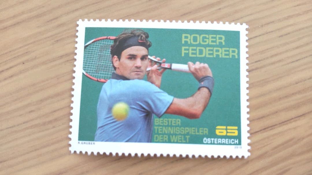 ロジャー　フェデラー　切手