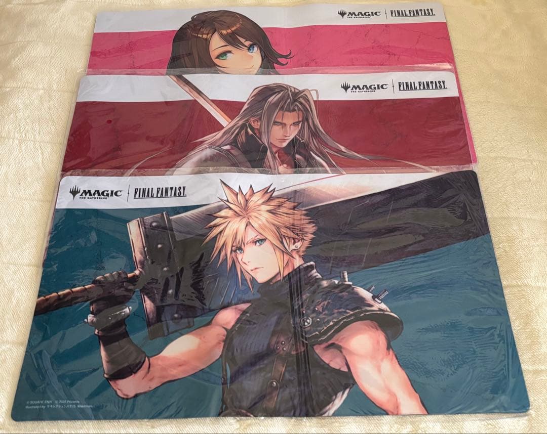mtg FF ユウナ クラウド セフィロス プレイマット 3枚セット