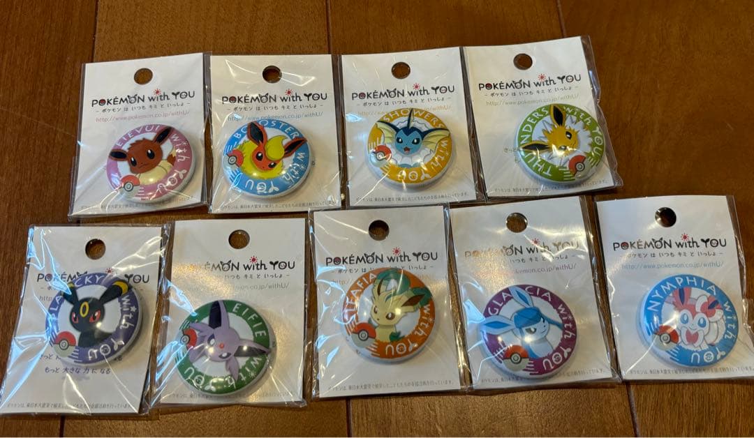 タイムセール！激レア！POKEMON with YOU イーブイズ 缶バッジ