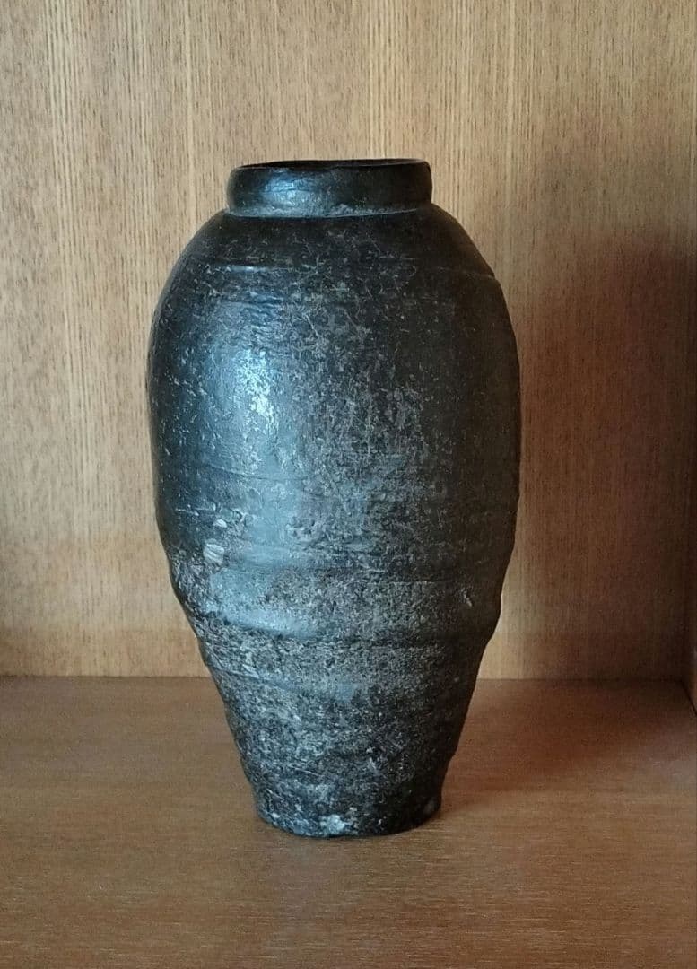 骨董　陶磁器　南蛮花入れ