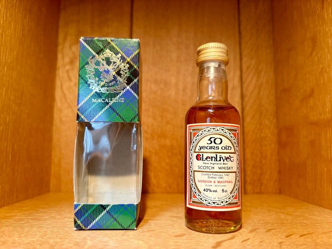 【ミニチュアボトル】G&M Glenlivet（グレンリベット）50年