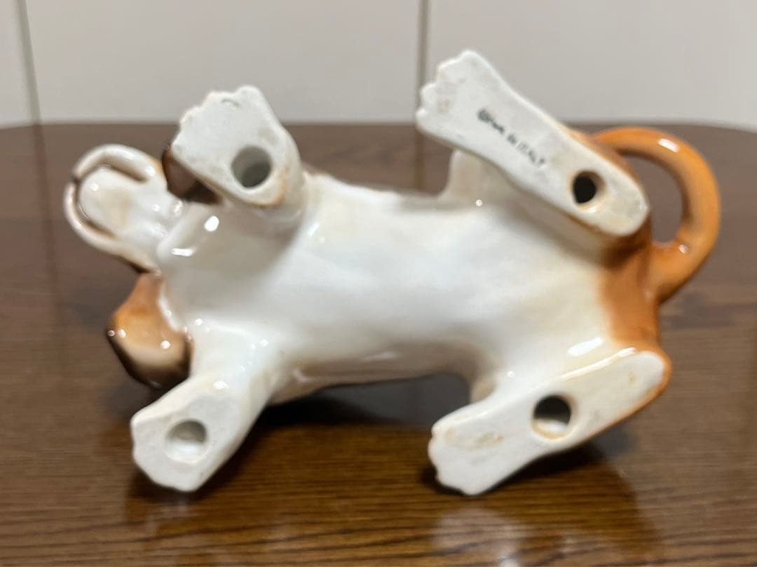 犬置き物　陶器製