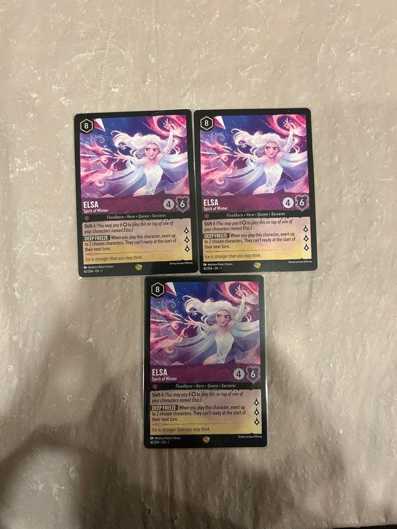 ロルカナ エルサ 3枚セット