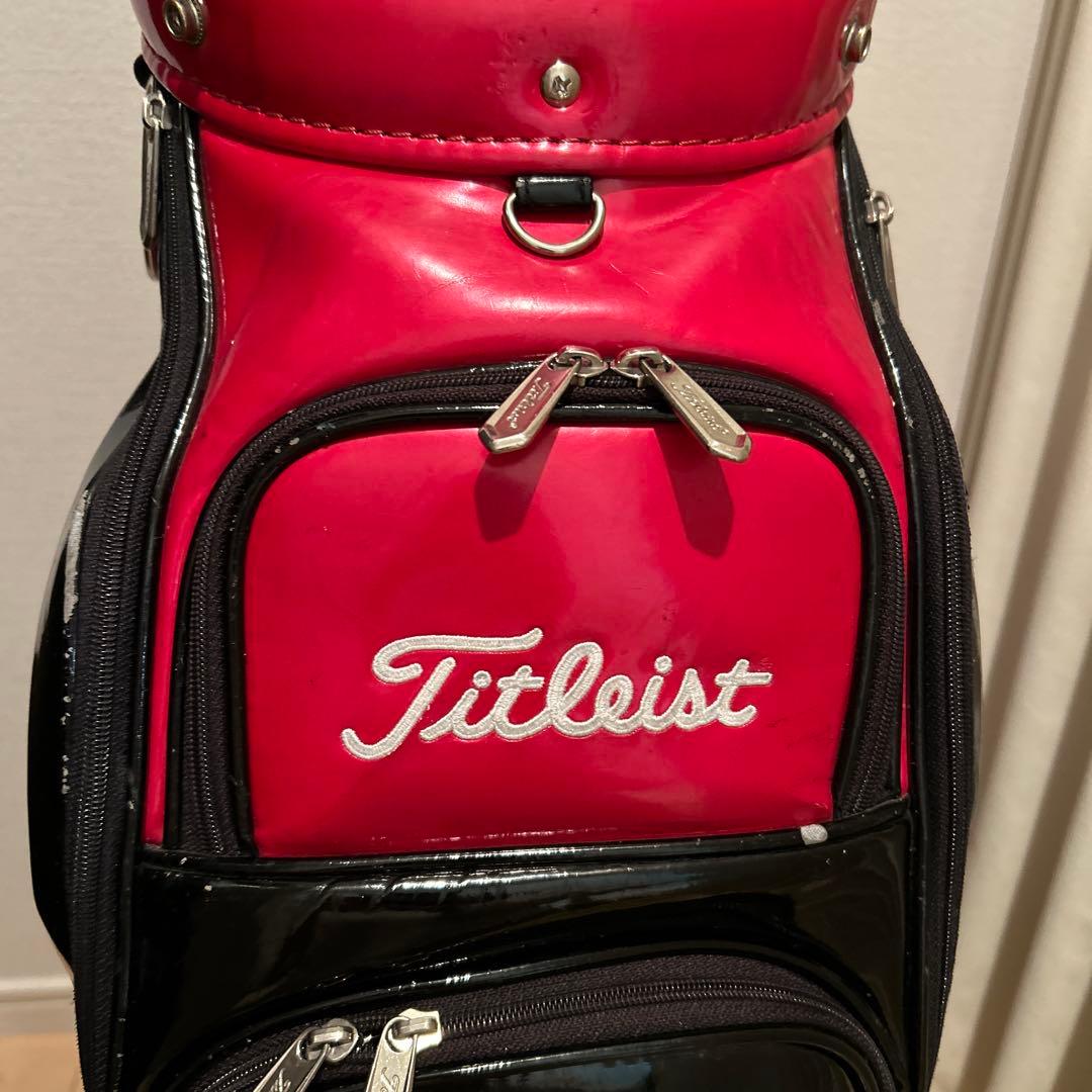 Titleist ゴルフバッグ 黒/赤